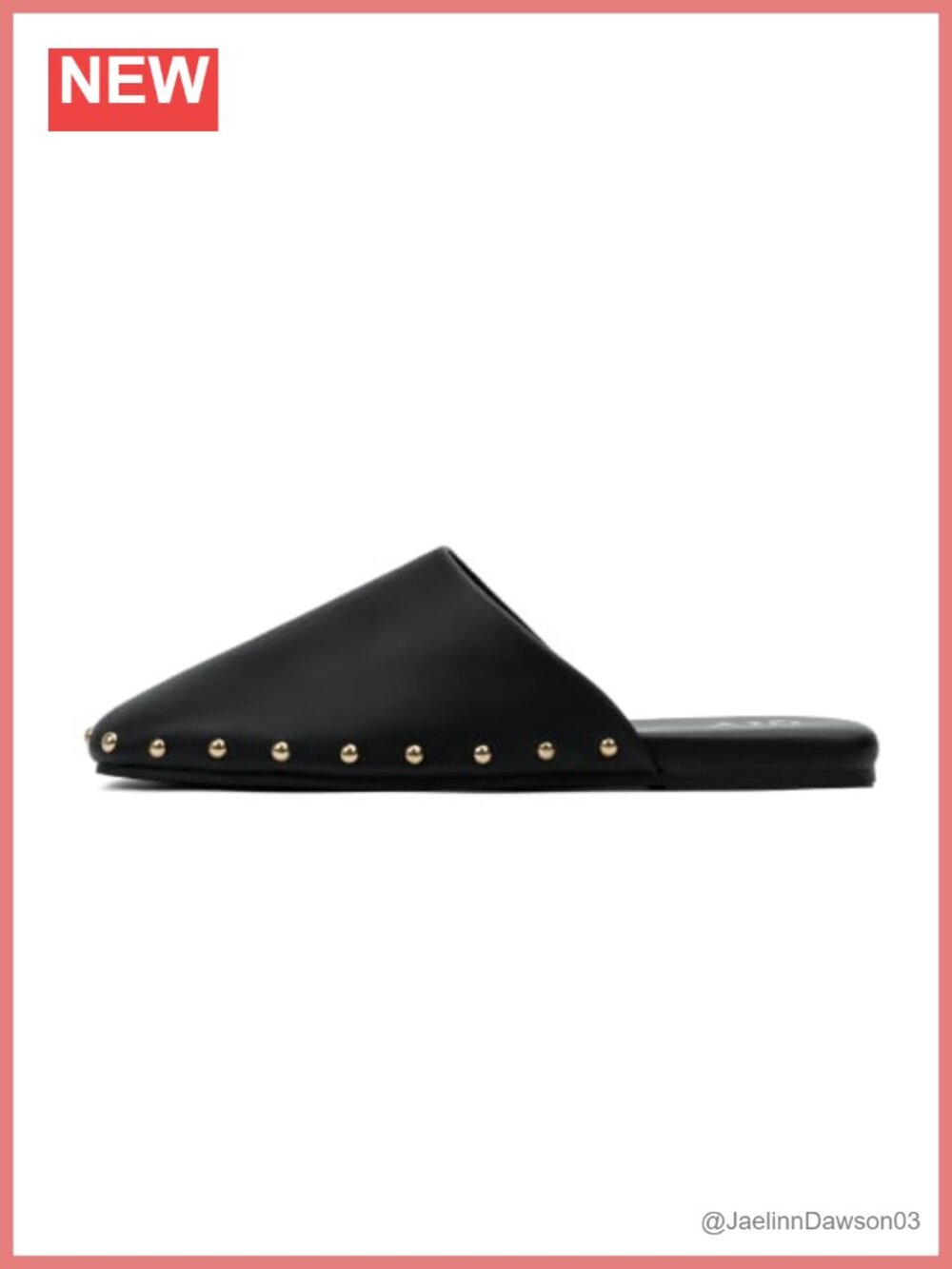Women's Faux Leather Mules Slip On Backless Flat Shoes